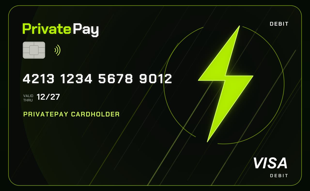 PrivatePay virtual Visa debit card